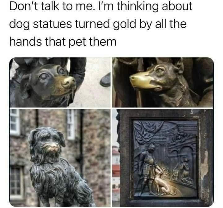 dog-dont-talk-thinking-about-dog-statues-turned-gold-by-all-hands-pet-them.jpeg