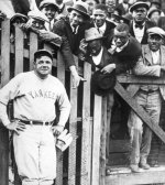 Babe Ruth posing with fans 1925..jpeg