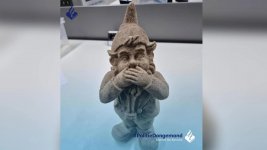 The police in Dongemond, the Netherlands have found this 2-kilogram garden gnome made entirel...jpeg