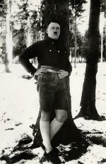 Hitler poses in lederhosen, 1927. He ordered that this photo be hidden from the public..jpeg